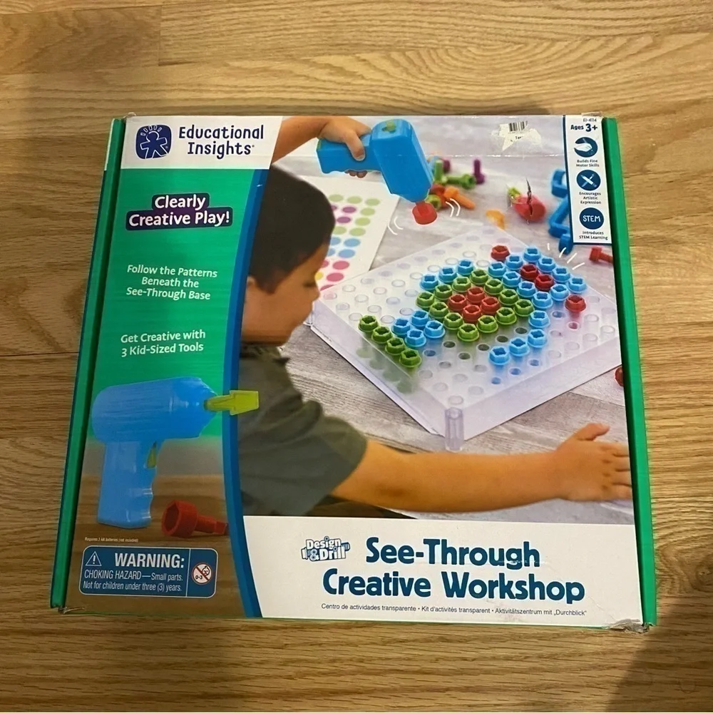 Educational Insights See Through Creative Workshop STEM Drill Science Learning